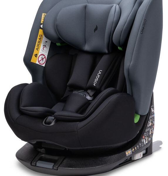 Osann One 360 i-Size Rotating Car Seat With ISOFIX, Group 0+/1/2/3 Rear & Forward Facing (Birth To 11 Years) - Nero