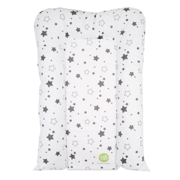 Babycalin Flocon Change Mat - Grey Stars