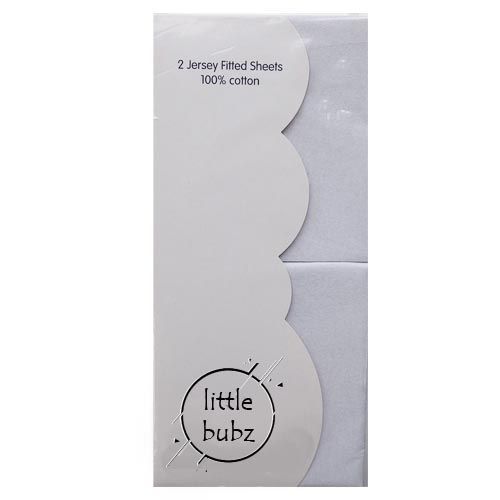 Little Bubz Moses Fitted Sheets 2 pack  - Assorted Colours