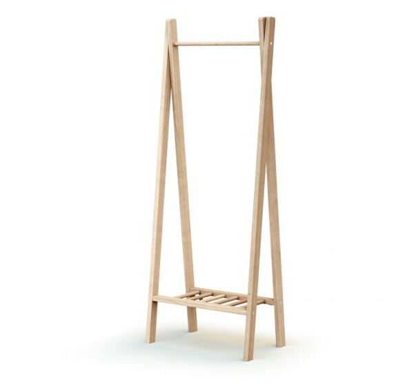Children's Wooden Clothes Rail - Nature