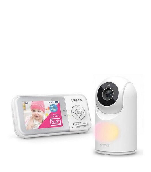 VTech VM3263 2.8" Digital Video Baby Monitor – Pan & Tilt Camera, Night Light, Long Battery Life